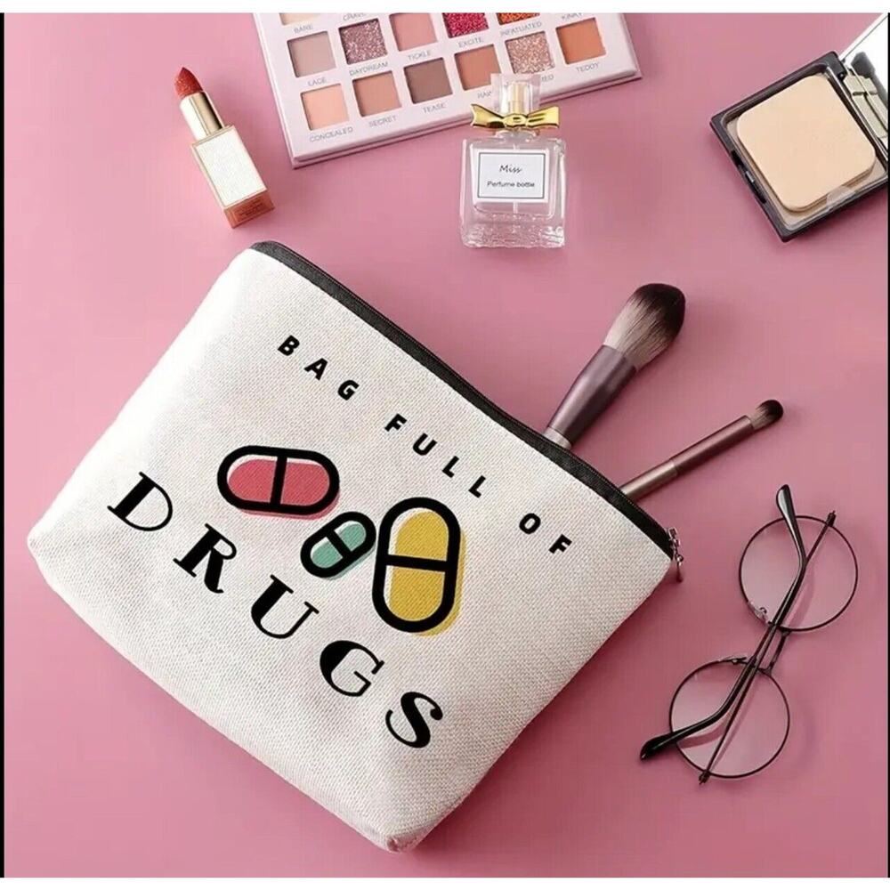 Pharmacist Gift Pharmacy Technician Gift Makeup Bag for Women Funny Pharmacist